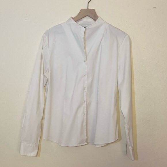 Lafayette 148 New York Shirt - Women’s Medium White - Button Down - Picture 2 of 13